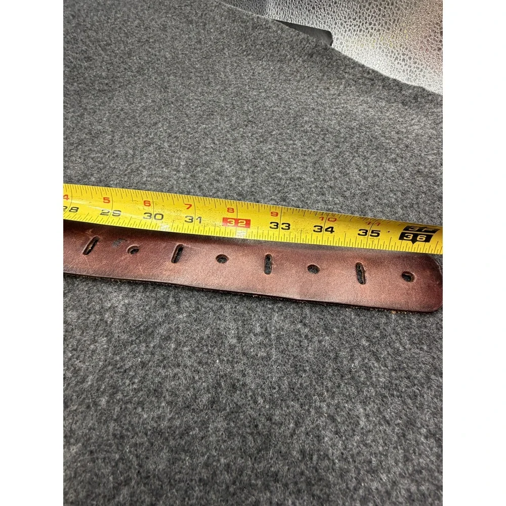 Fossil Leather Belt O-Ring Detail Small Brown Women
